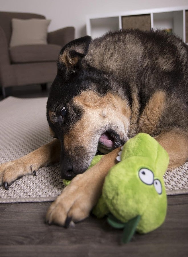 Nutra Pet Hear Doggy Flattie Gator Plush Dog Toy - Silent Squeaker, Durable & Soft Chew Toy for Dogs | Interactive, No-Stuffing Design | Ideal for All Breeds - Image 5